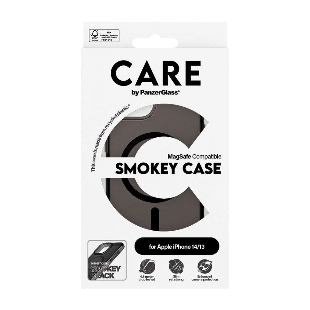 iPhone 13 / 14 CARE by PanzerGlass FLAGSHIP Urban Combat Case - MagSafe Kompatibel - Smokey / Black