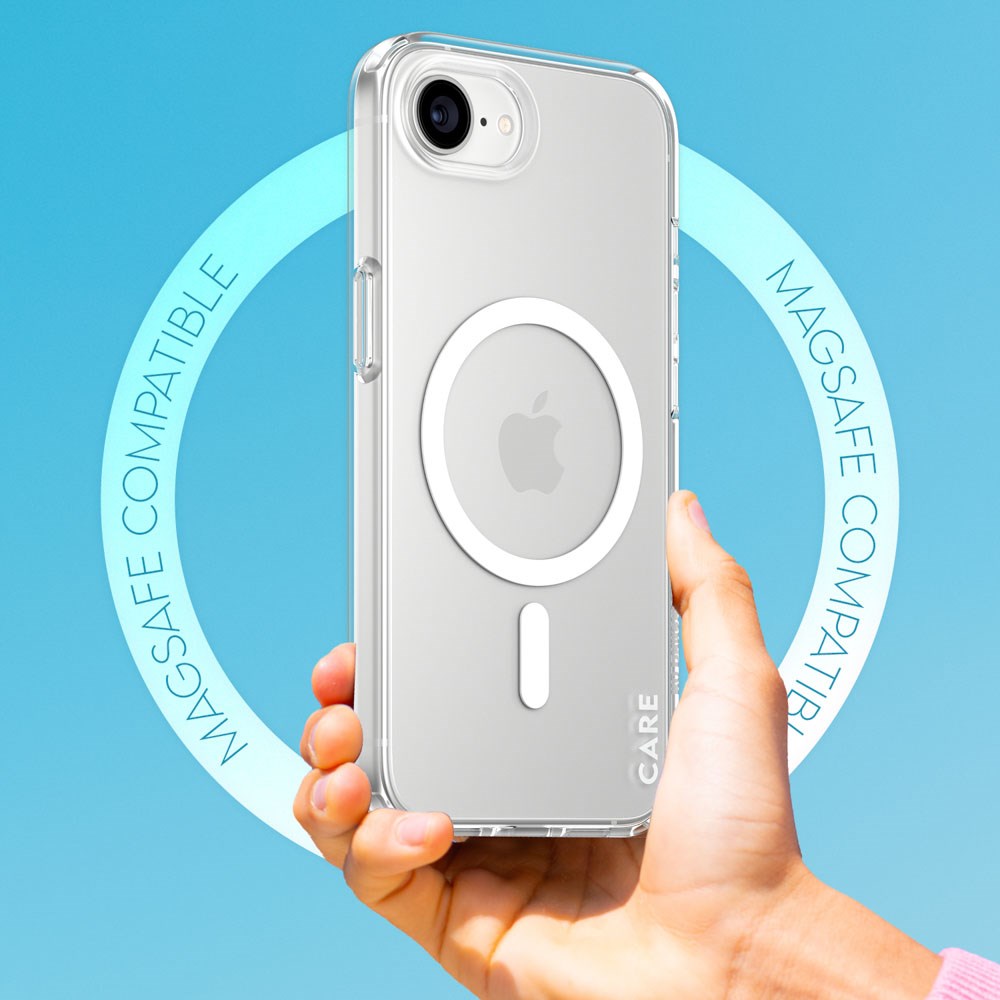 iPhone 16e CARE by PanzerGlass FLAGSHIP Urban Combat Case - MagSafe Kompatibel - Transparent / White