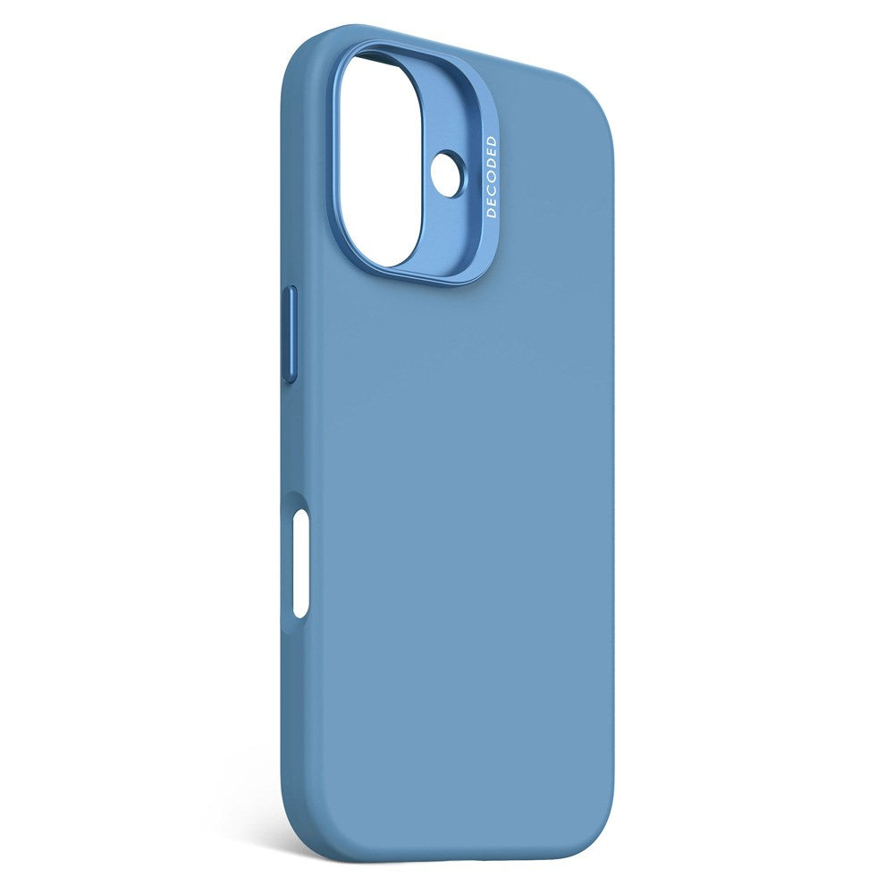 Decoded iPhone 16 AntiMicrobial Silikone Mobil Cover - MagSafe Kompatibel - Air Blue