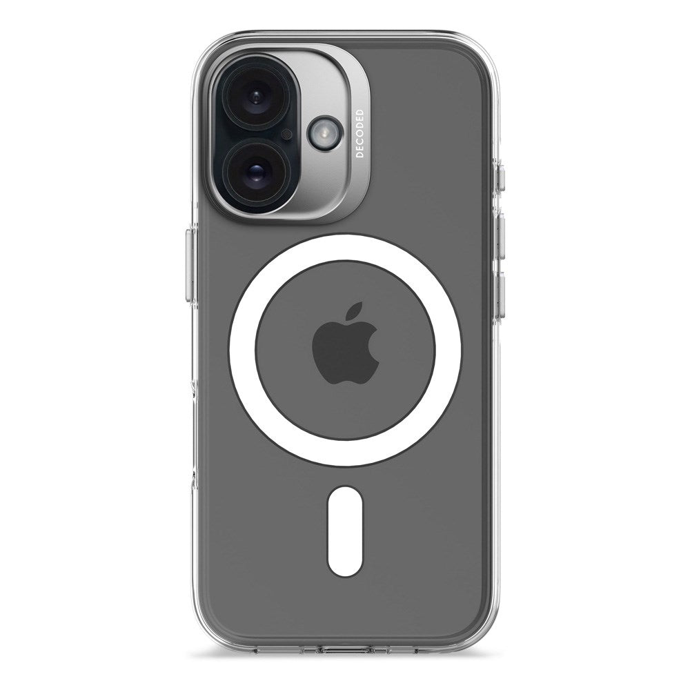Decoded iPhone 16 Clear Cover - 100% Genbrugsplast - MagSafe Kompatibel - Gennemsigtig
