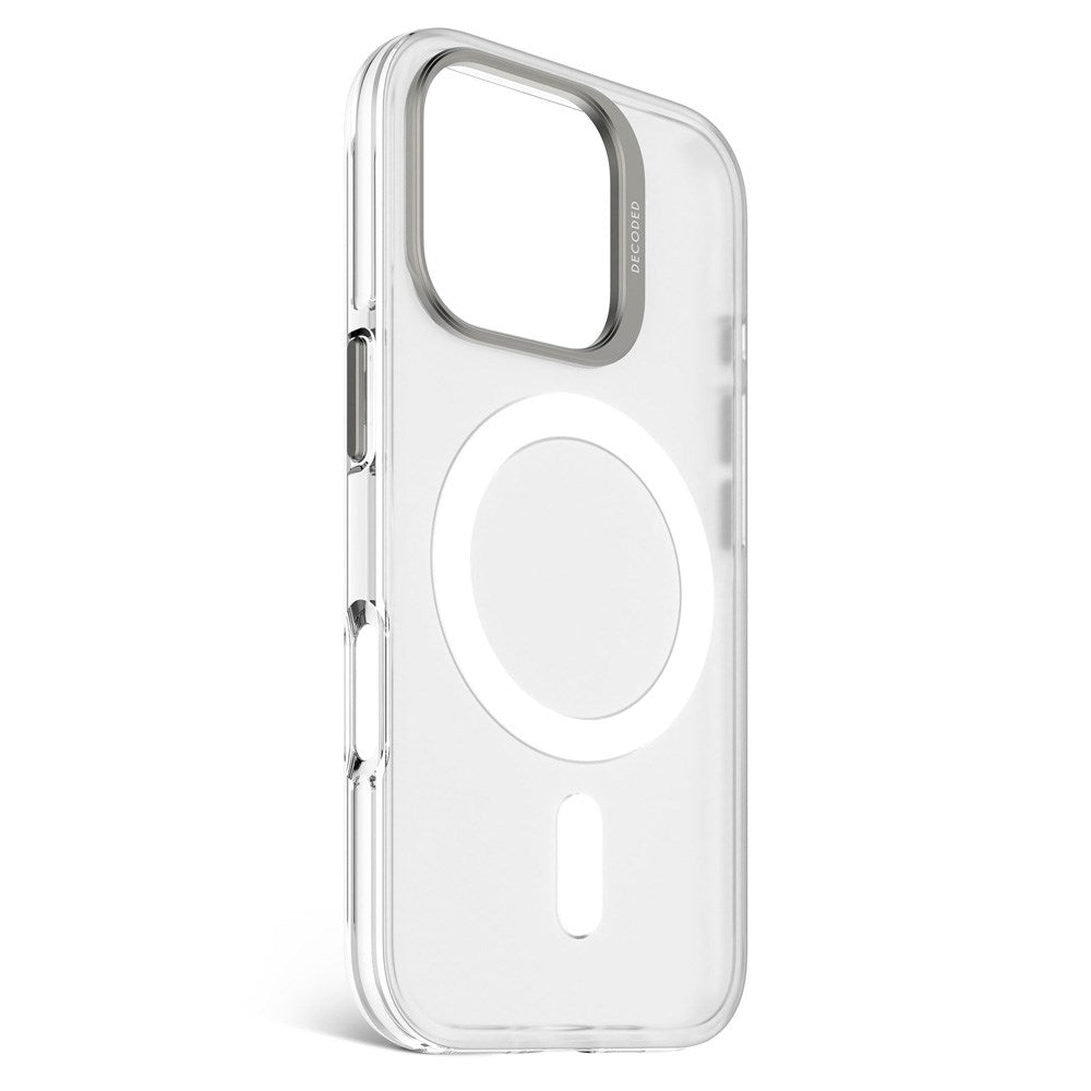 Decoded iPhone 16 Pro Clear Cover - 100% Genbrugsplast - MagSafe Kompatibel - Gennemsigtig / Mat Hvid