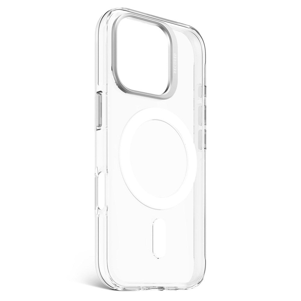 Decoded iPhone 16 Pro Clear Cover - 100% Genbrugsplast - MagSafe Kompatibel - Gennemsigtig / Mat Sort