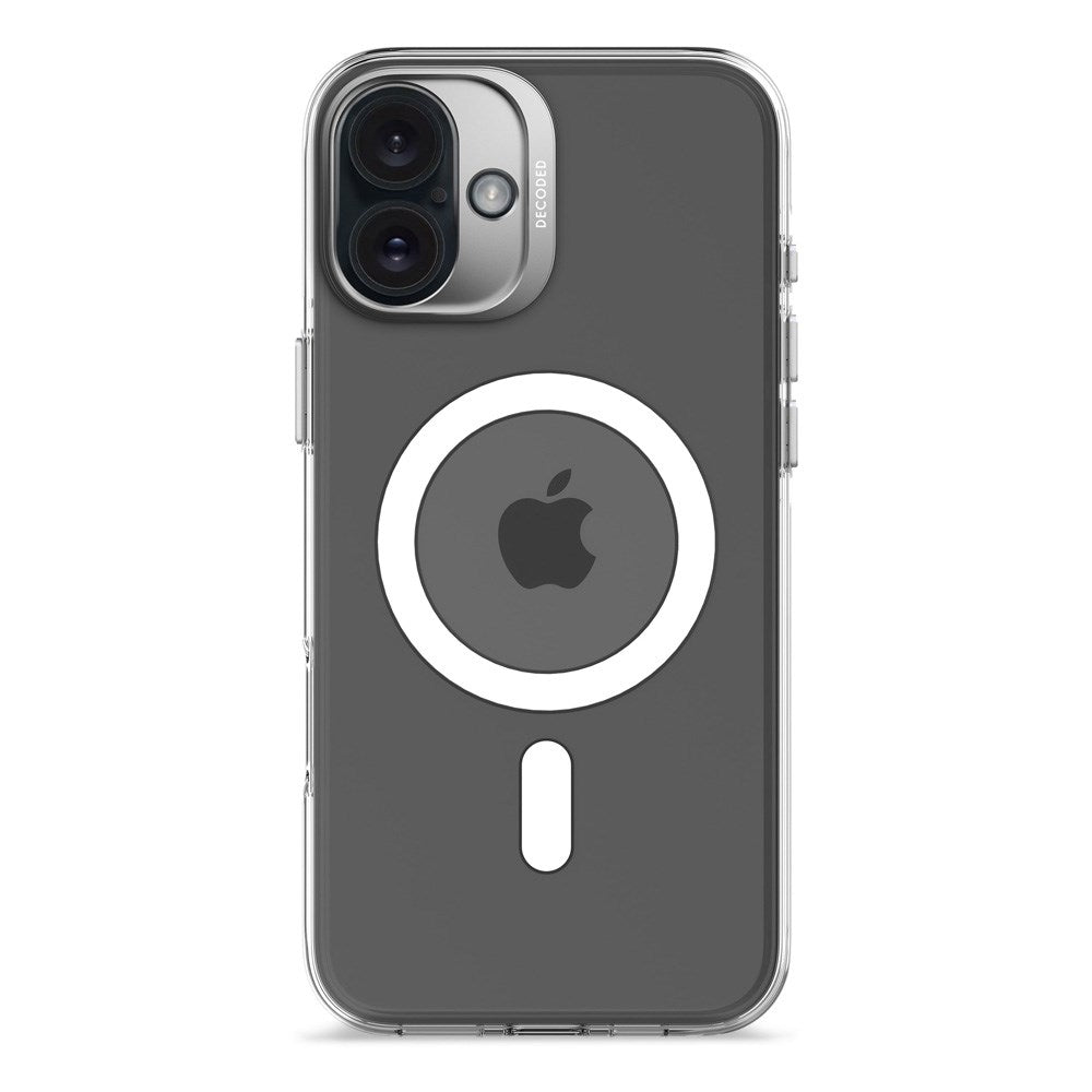 Decoded iPhone 16 Plus Clear Cover - 100% Genbrugsplast - MagSafe Kompatibel - Gennemsigtig