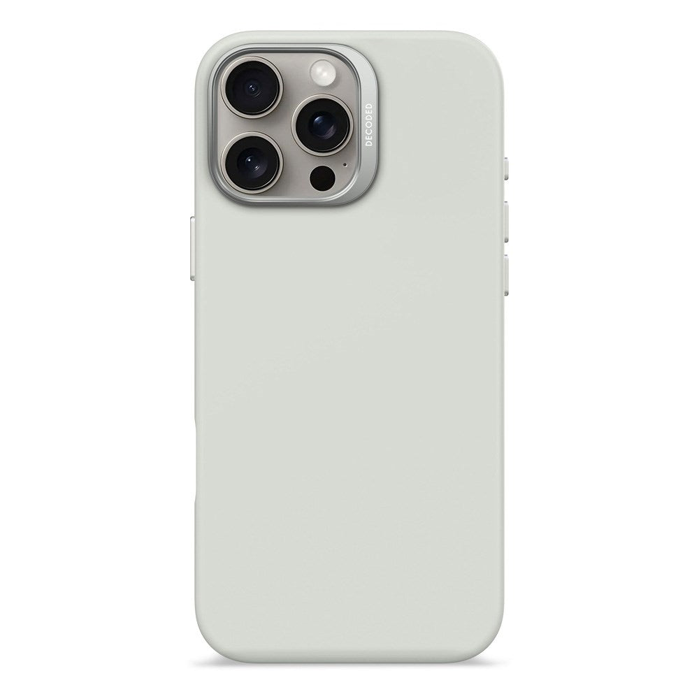 Decoded iPhone 16 Pro Max AntiMicrobial Silikone Mobil Cover - MagSafe Kompatibel - Stone Grey