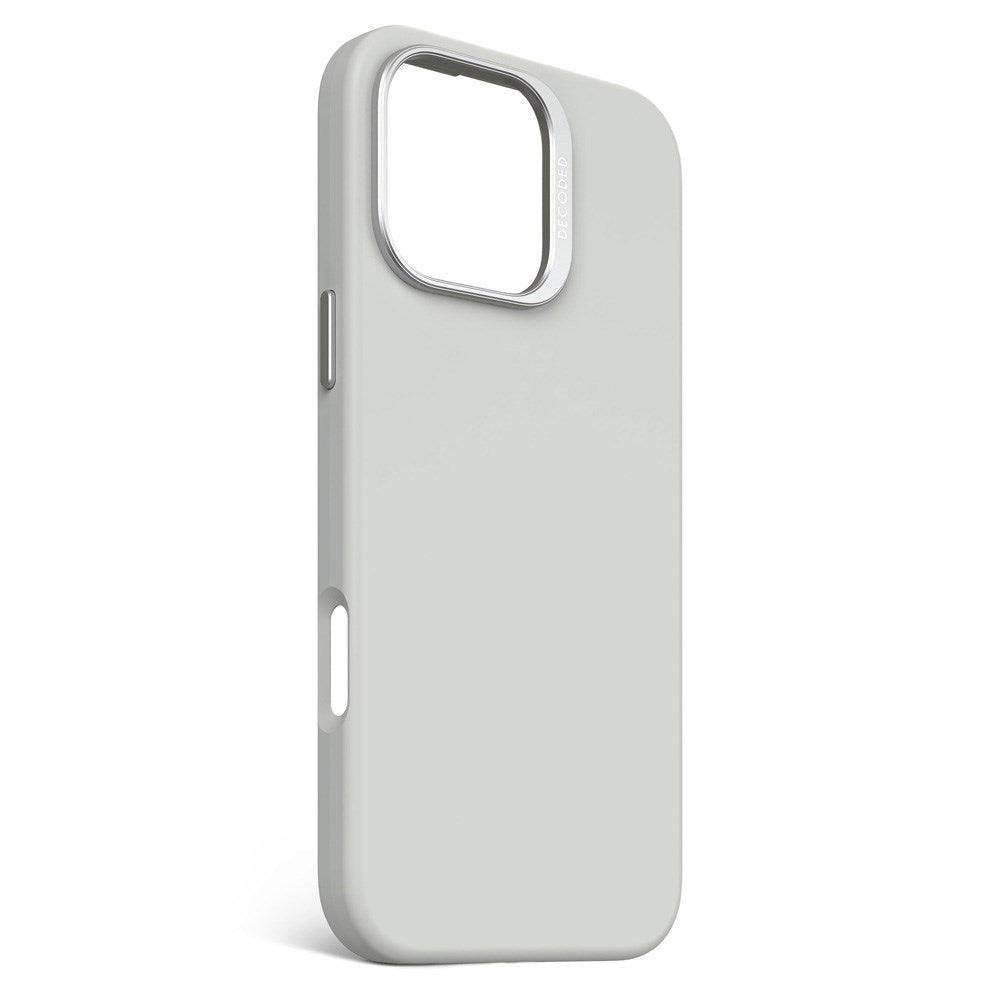 Decoded iPhone 16 Pro Max AntiMicrobial Silikone Mobil Cover - MagSafe Kompatibel - Stone Grey