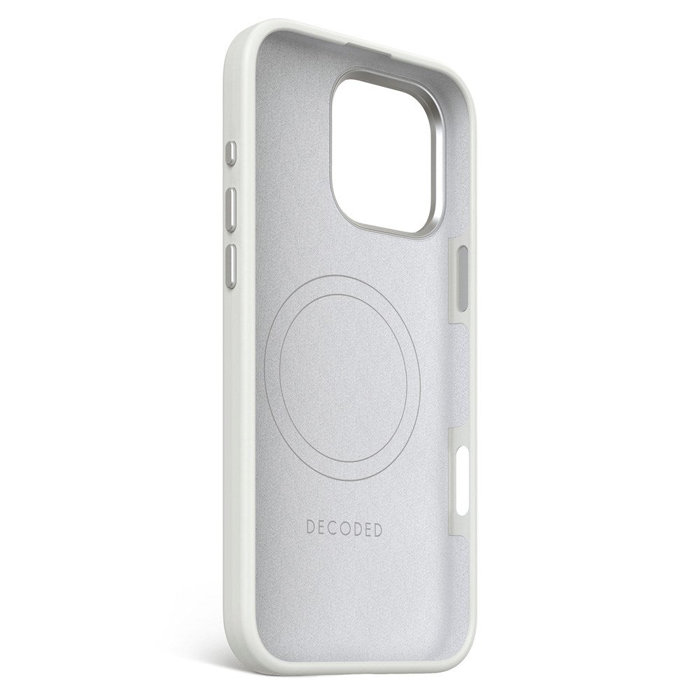 Decoded iPhone 16 Pro Max AntiMicrobial Silikone Mobil Cover - MagSafe Kompatibel - Stone Grey