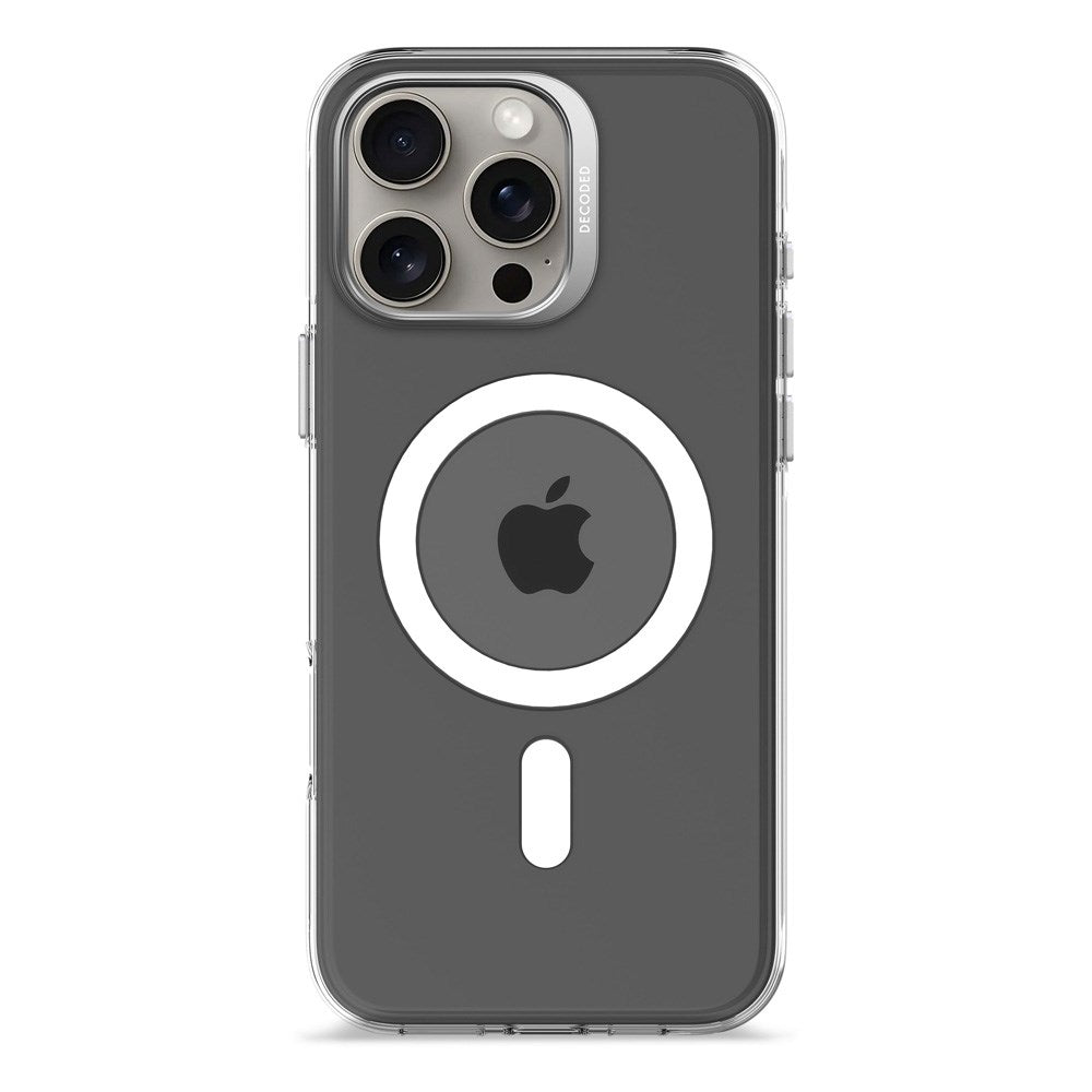 Decoded iPhone 16 Pro Max Clear Cover - 100% Genbrugsplast - MagSafe Kompatibel - Gennemsigtig