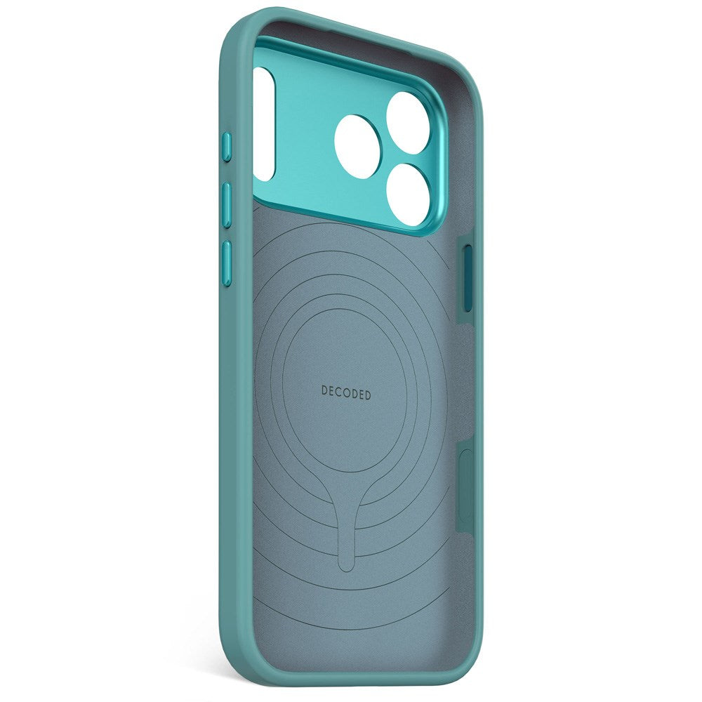 iPhone 17 Pro Max - Decoded Silikone Cover - MagSafe Kompatibel - Retro Blue