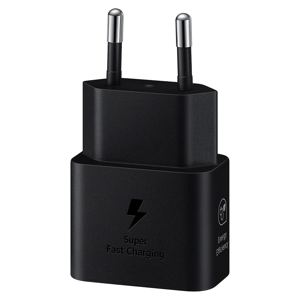 Original Samsung Super Fast Charge 25W USB-C GaN Power Adapter - Sort