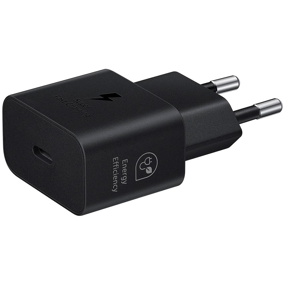 Original Samsung Super Fast Charge 25W USB-C GaN Power Adapter - Sort