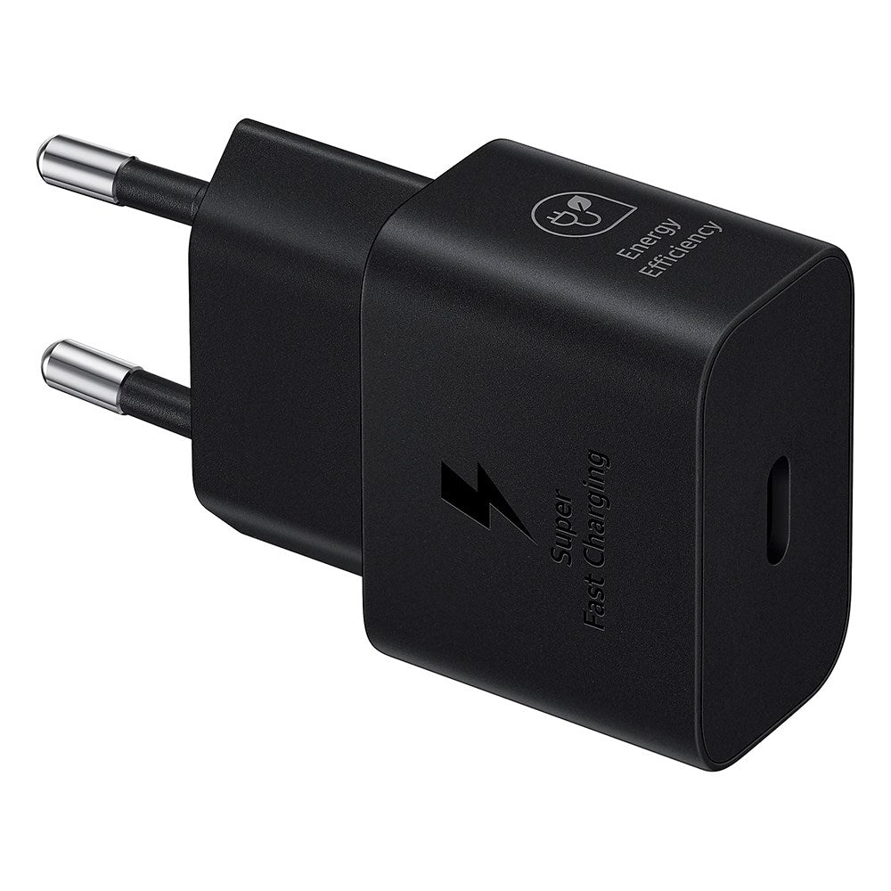 Original Samsung Super Fast Charge 25W USB-C GaN Power Adapter - Sort