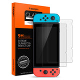 Spigen Glass tR Nintendo Switch Skærmbeskyttelse 9H - 2-Pack - Gennemsigtig