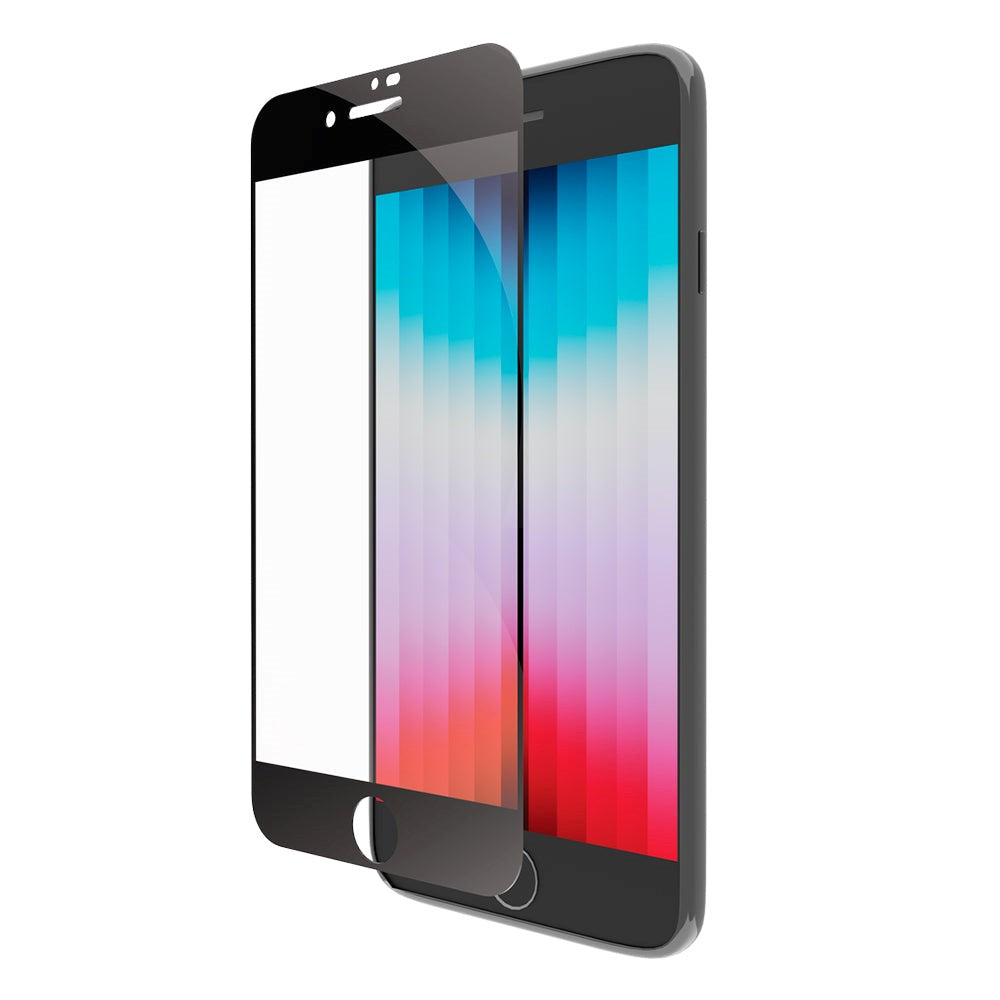 dbramante1928 iPhone SE (2022 / 2020) / 8 / 7 / 6s / 6 Eco-Shield Skærmbeskyttelse m. Installationsramme - Sort Kant