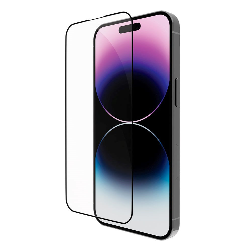 dbramante1928 iPhone 14 Pro Eco-Shield Skærmbeskyttelse m. Installationsramme - Sort Kant