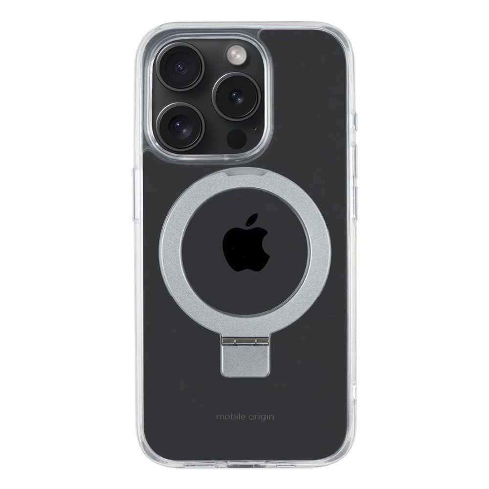 iPhone 15 Pro Mobile Origin RingMag Fleksibelt Plastik Mobil Cover / Gennemsigtig