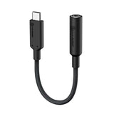 ALOGIC Elements PRO USB-C til 3.5 mm Audio Adapter - 10cm - Sort