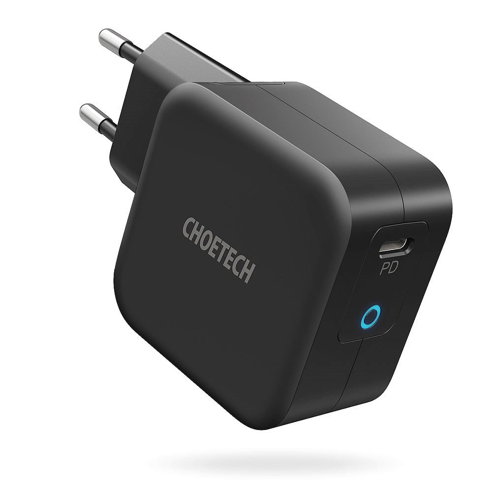 Choetech 61W GaN PD Vægoplader m. USB-C - Sort