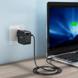 Choetech 61W GaN PD Vægoplader m. USB-C - Sort