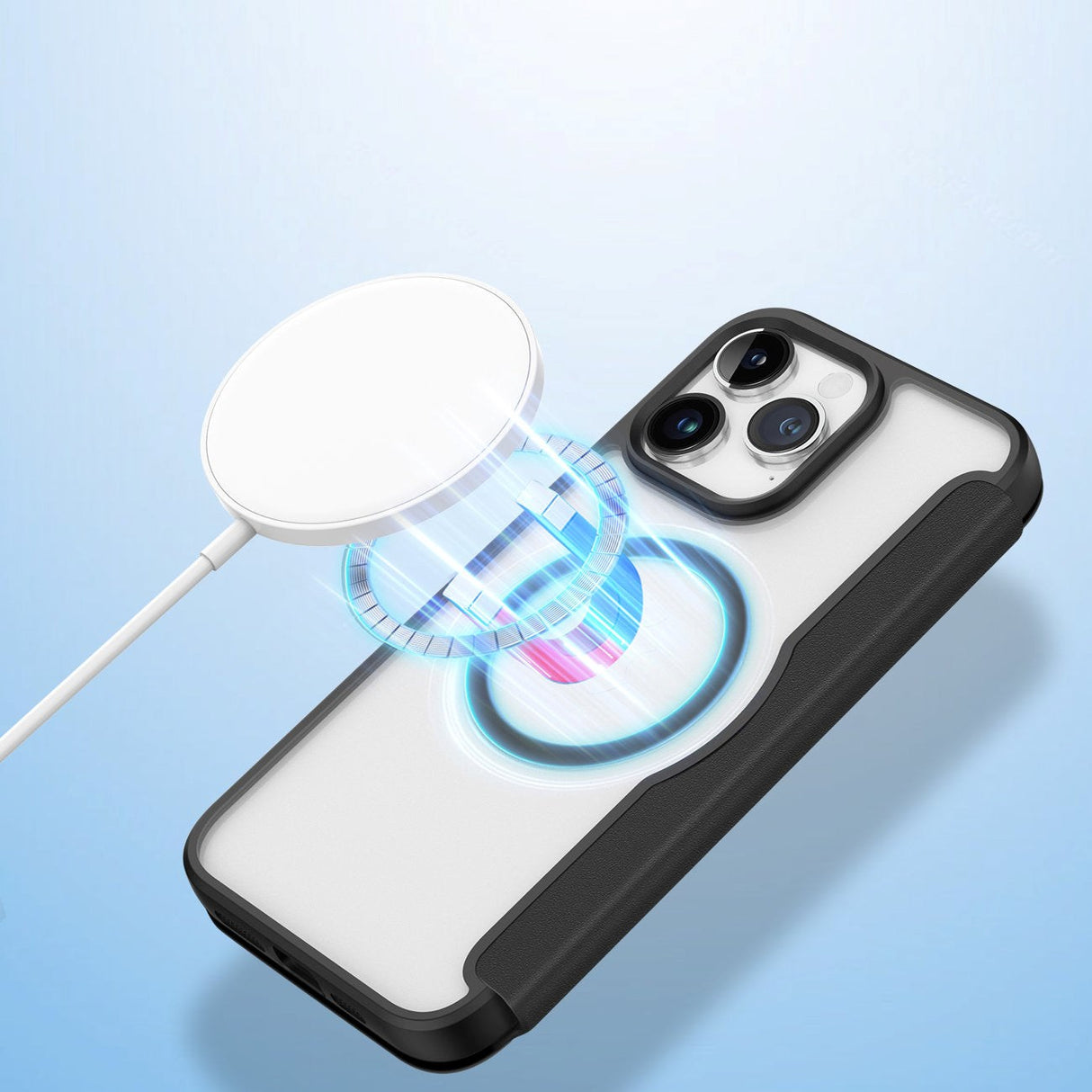 iPhone 15 Pro DUX DUCIS Skin X Pro Series Mobil Cover - MagSafe Kompatibel - Sort