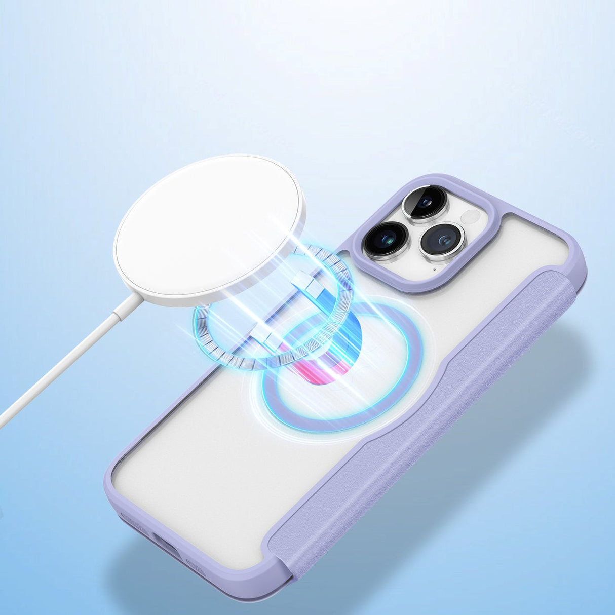 iPhone 15 Pro Max DUX DUCIS Skin X Pro Series Mobil Cover - MagSafe Kompatibel - Lilla