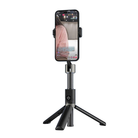 Dudao F18 Kompakt Selfiestang m. Tripod & Bluetooth - Sort