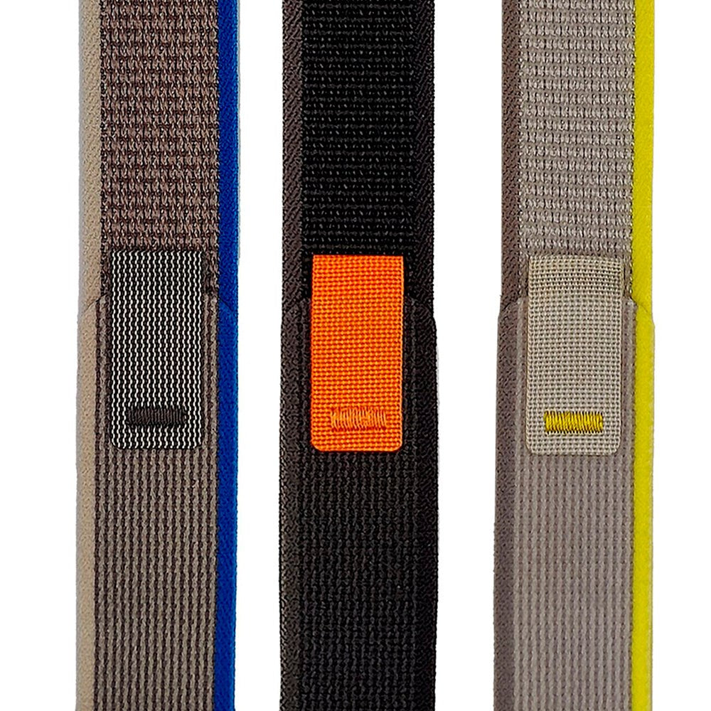 Apple Watch (38/40/SE/41/42mm) Velcro Stof Apple Watch Rem - Sort