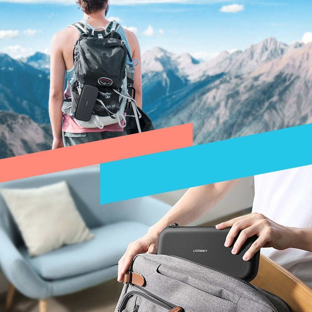 UGREEN Nintendo Switch / Switch OLED / Switch Lite Stof Opbevaringstaske - Sort