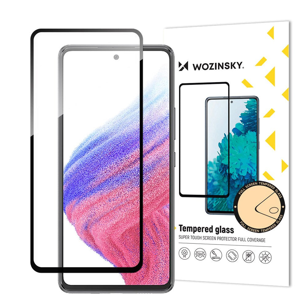 Wozinsky Samsung Galaxy A54 (5G) Case-Friendly Skærmbeskyttelse - Gennemsigtig / Sort Kant