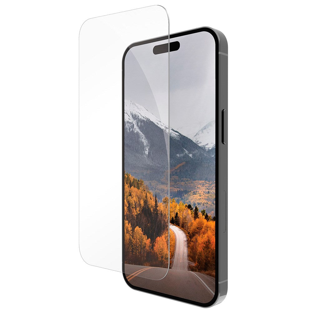 iPhone 16 Pro Max dbramante1928 Eco-Protect Hærdet Glas m. Monteringsramme - Case Friendly - Gennemsigtig