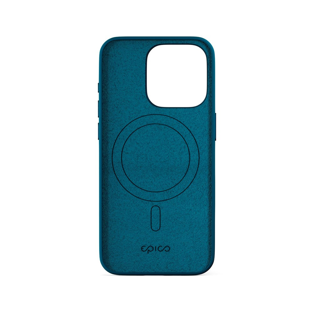 iPhone 16 Pro Epico Mag+ Silikone Case - MagSafe Kompatibel - Petrol Blue