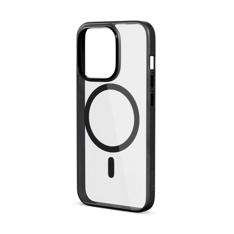 Epico iPhone 15 Pro Mag+ Hero Mobil Cover - MagSafe Kompatibel - Gennemsigtig / Sort