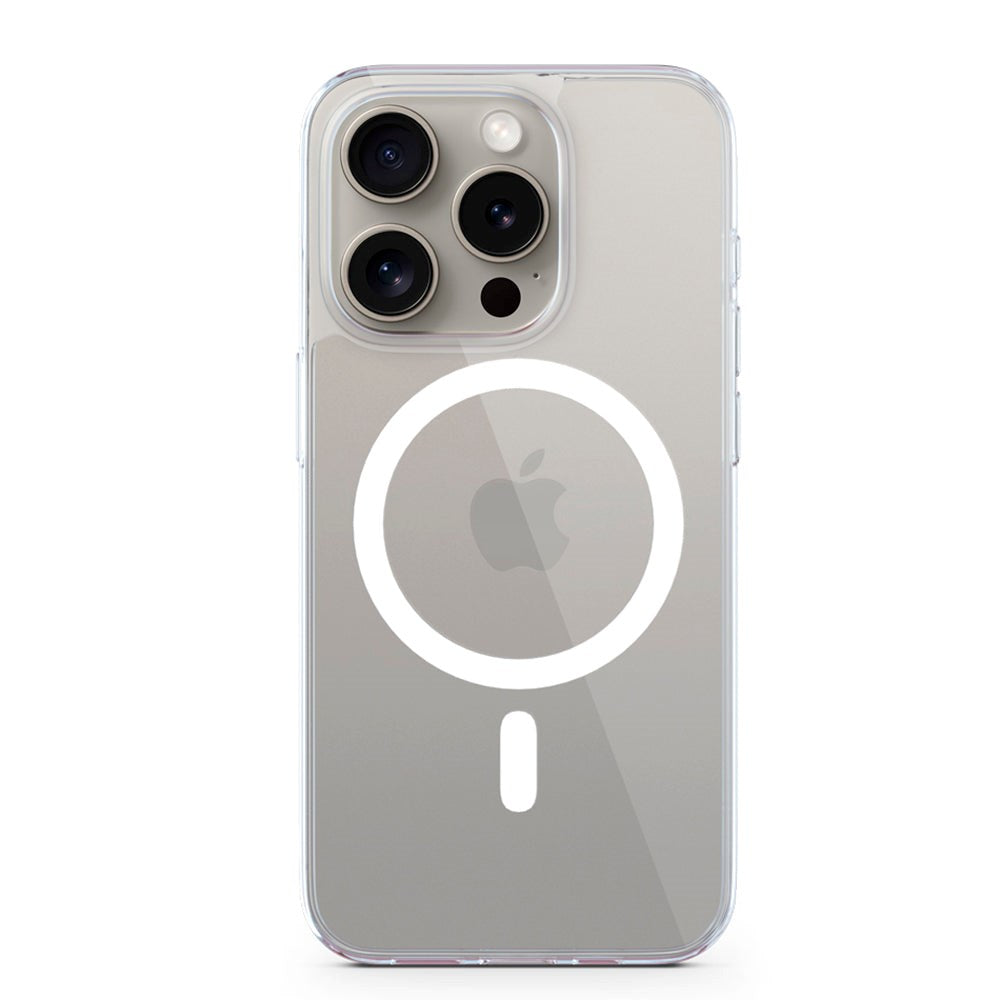 Epico iPhone 15 Pro Mag+ Hero Mobil Cover - MagSafe Kompatibel - Gennemsigtig
