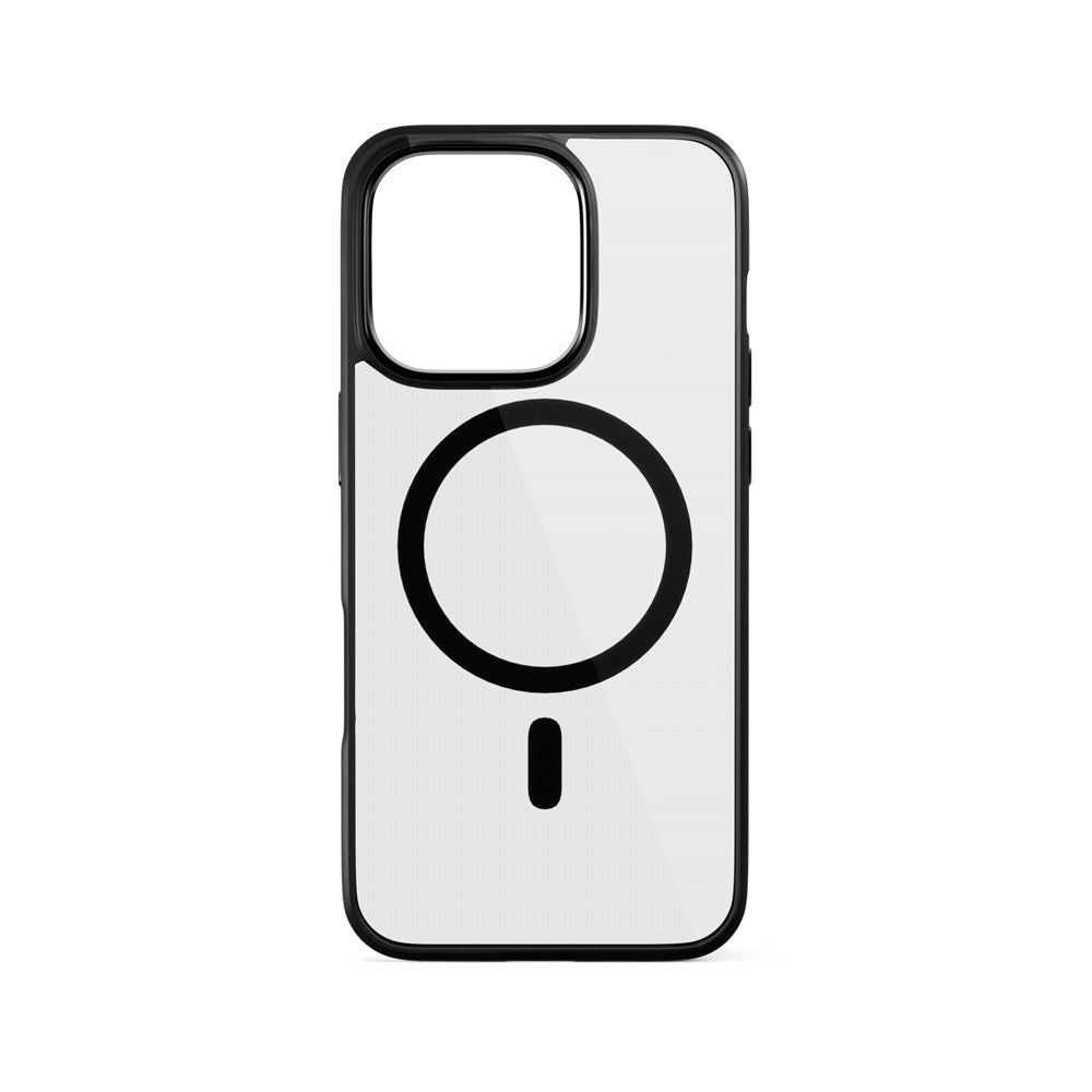Epico iPhone 16 Pro Max Mag+ Hero Mobil Cover - MagSafe Kompatibel - Gennemsigtig / Sort