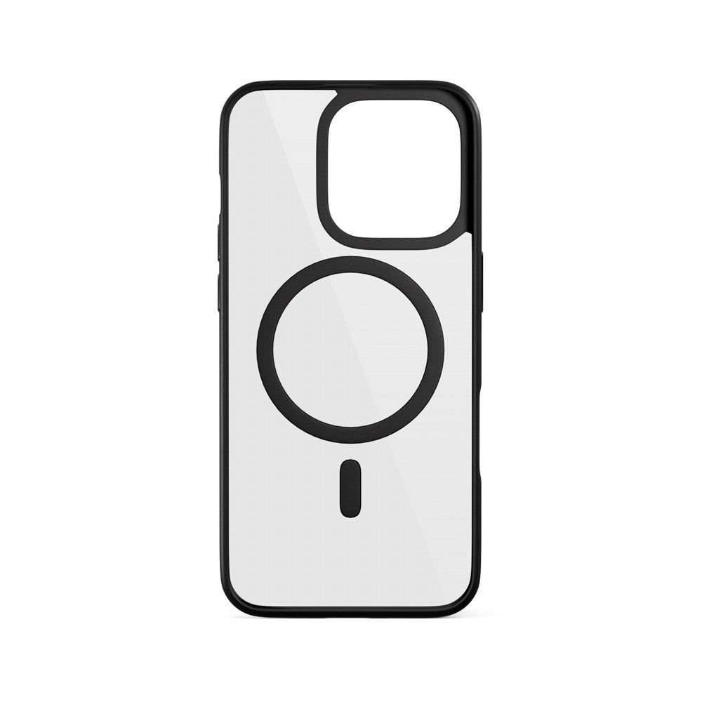 Epico iPhone 16 Pro Mag+ Hero Mobil Cover - MagSafe Kompatibel - Gennemsigtig / Sort