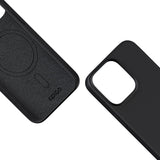 iPhone 15 Pro Max Epico Silikone Case - MagSafe Kompatibel - Sort