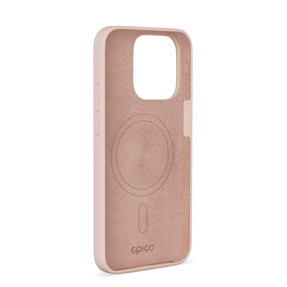 iPhone 15 Epico Silikone Case - MagSafe Kompatibel - Lyserød