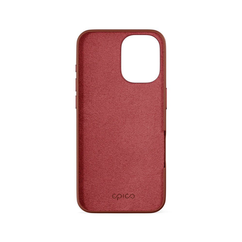 iPhone 16 Epico Mag+ Leather Cover - MagSafe Kompatibel - Brun