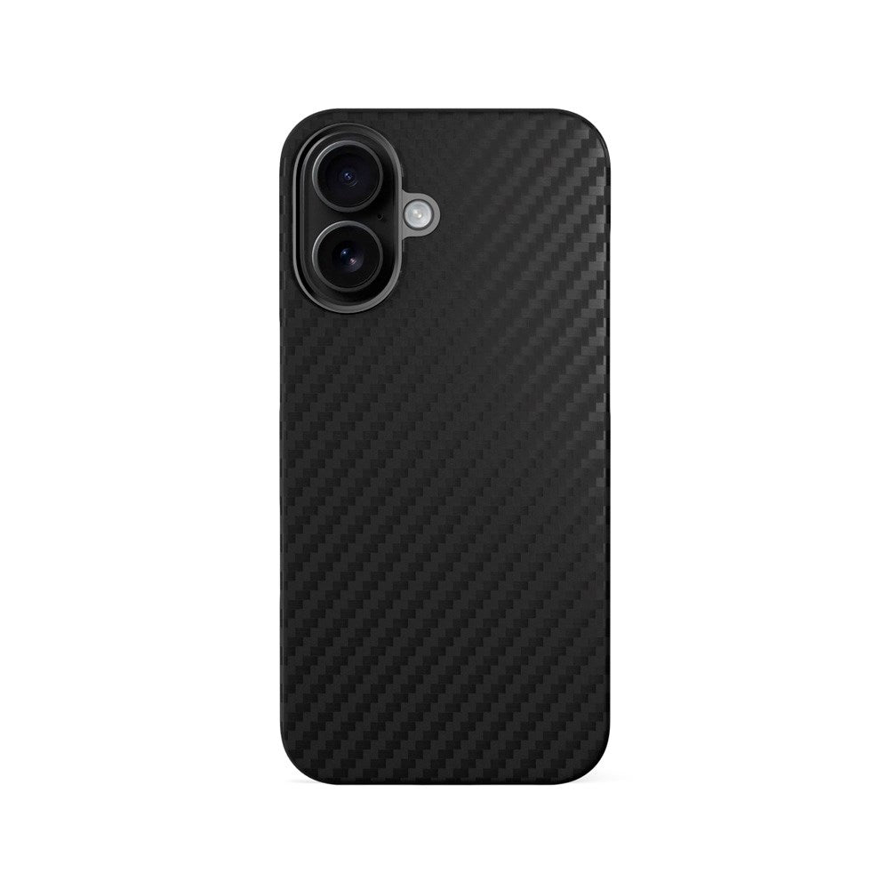 Epico iPhone 16 Plus Mag+ Carbon Bagside Cover - MagSafe Kompatibel - Sort