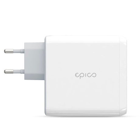 Epico Vægoplader GaN 100W PD m. 2 x USB-C & 1 x USB-A - Hvid