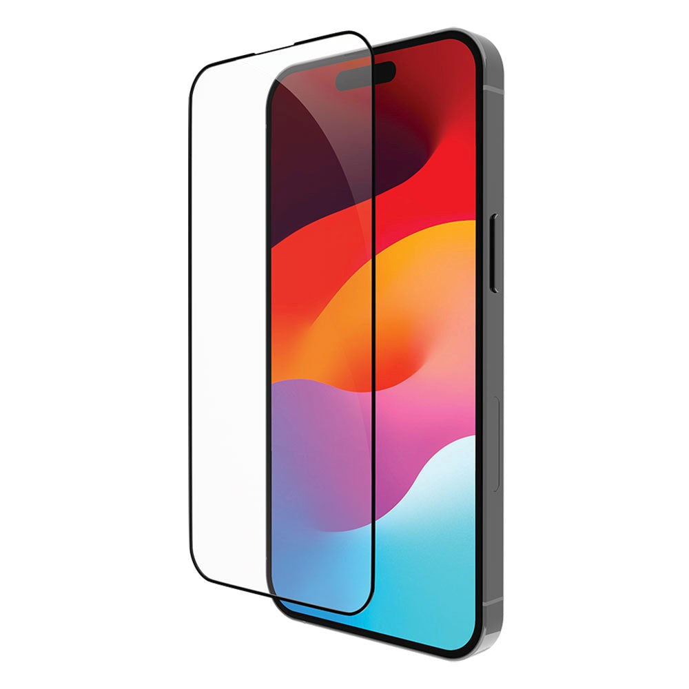 dbramante1928 iPhone 15 Eco-Shield Skærmbeskyttelse m. Installationsramme - Sort Kant