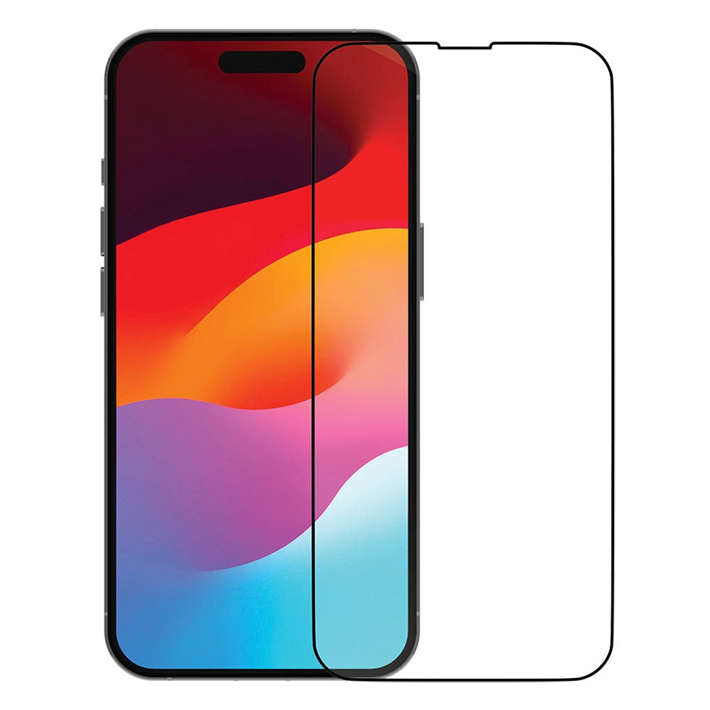 dbramante1928 iPhone 15 Eco-Shield Skærmbeskyttelse m. Installationsramme - Sort Kant