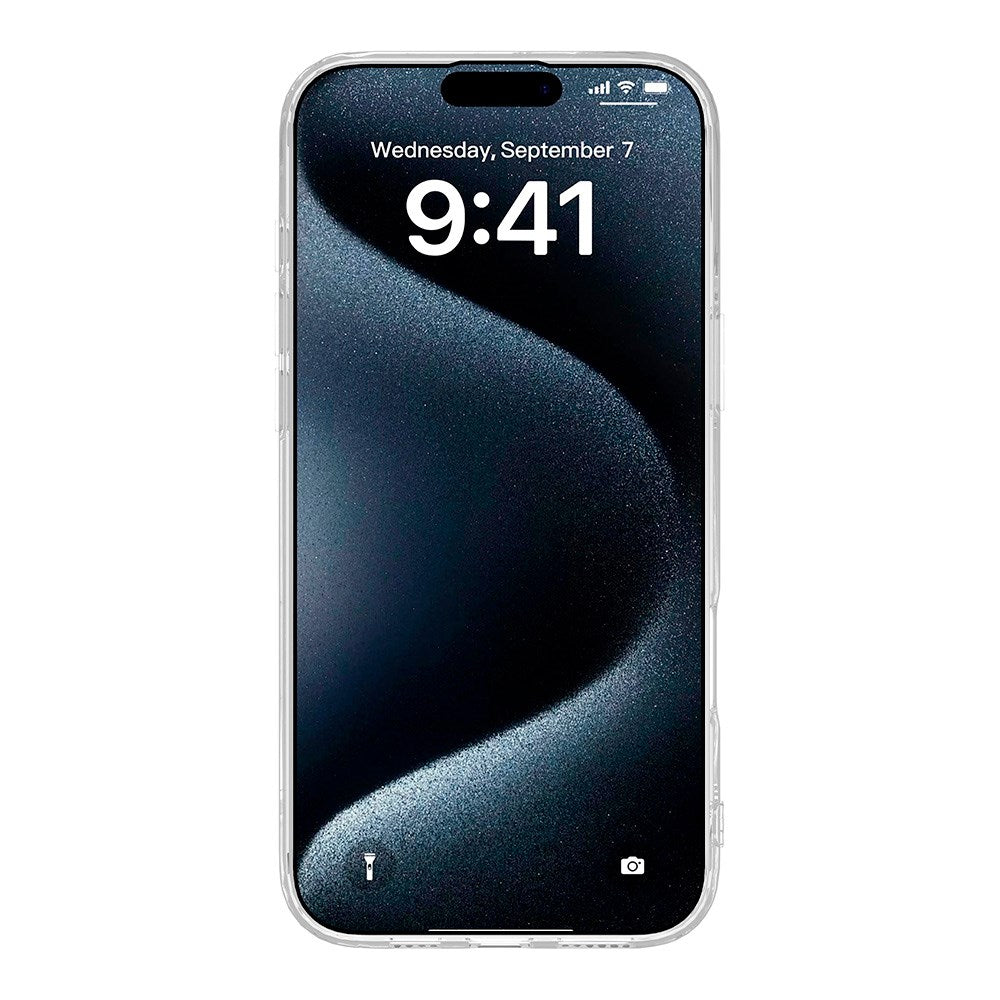 eSTUFF iPhone 16 INFINITE VIENNA Fleksibelt Plastik Mobil Cover - 100% Genbrugsplastik - Gennemsigtig