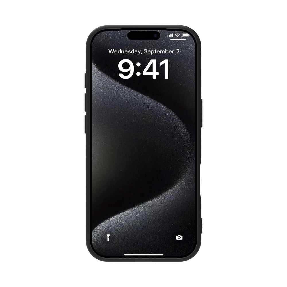 iPhone 17 eSTUFF INFINITE VIENNA Fleksibel Plast Case - 100% Genbrugsplastik - Sort