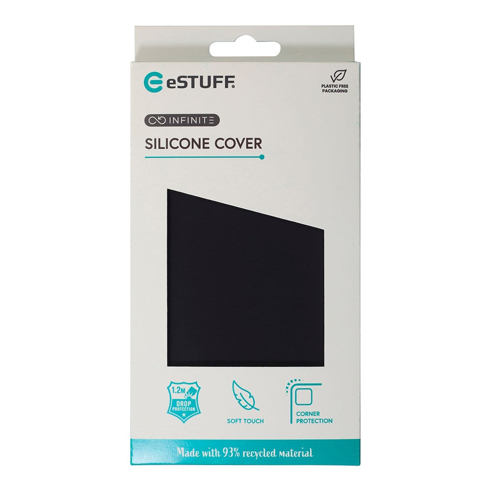 eSTUFF iPhone 16 Plus INFINITE RIGA Silikone Mobil Cover - Sort