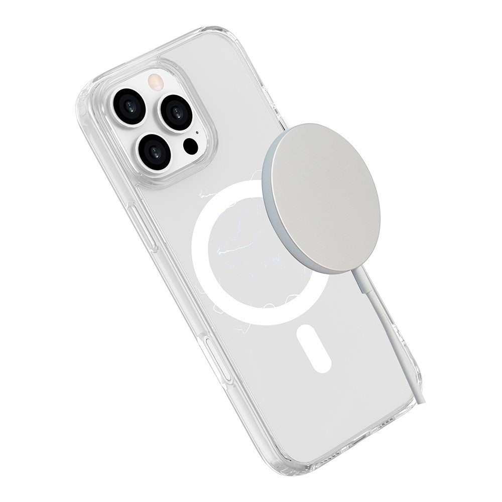 eSTUFF iPhone 16 Pro INFINITE OSLO Hybrid Plastik Mobil Cover - MagSafe Kompatibel - Gennemsigtig