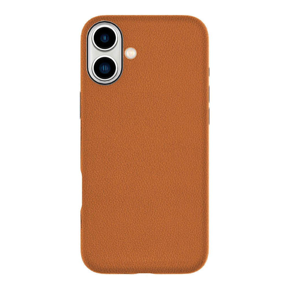 eSTUFF iPhone 16 INFINITE VENICE Læderbelagt Plastik Cover - MagSafe Kompatibel - Brun