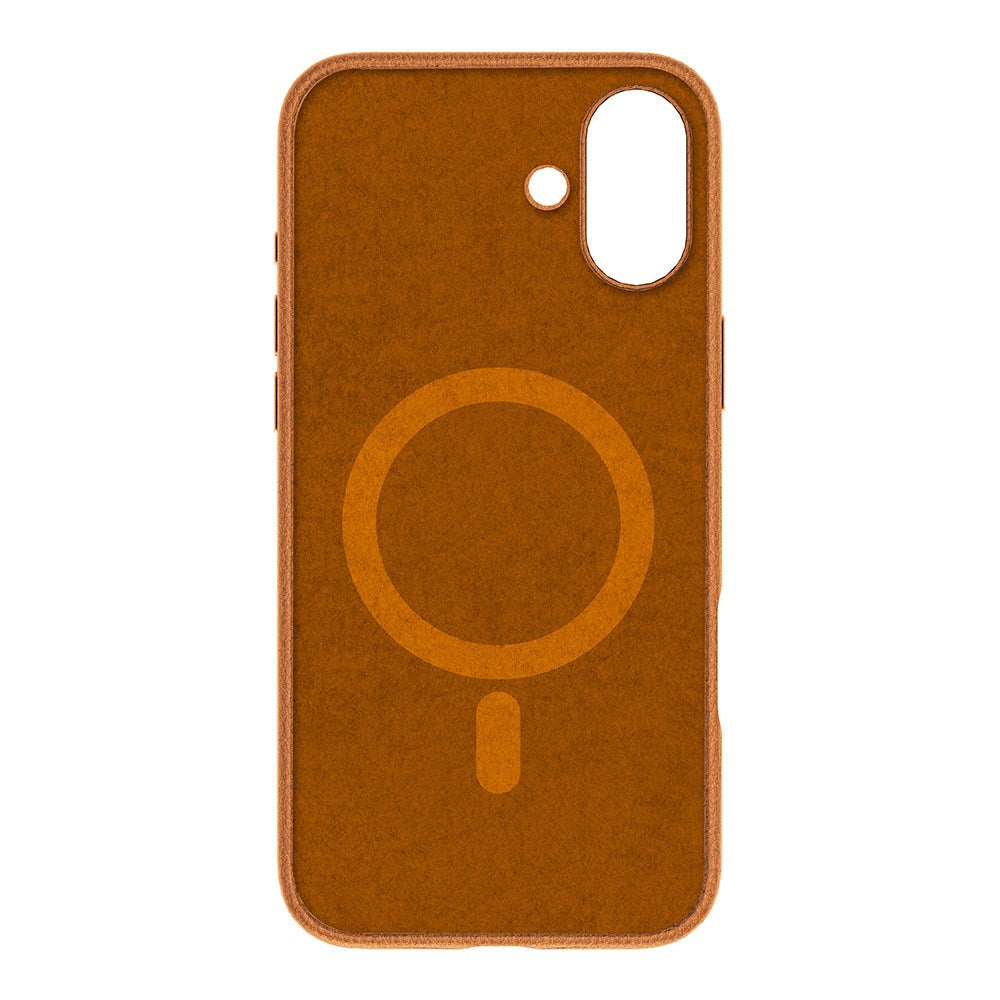 eSTUFF iPhone 16 INFINITE VENICE Læderbelagt Plastik Cover - MagSafe Kompatibel - Brun