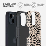 iPhone 15 Burga Tough Fashion Cover - Almond Latte