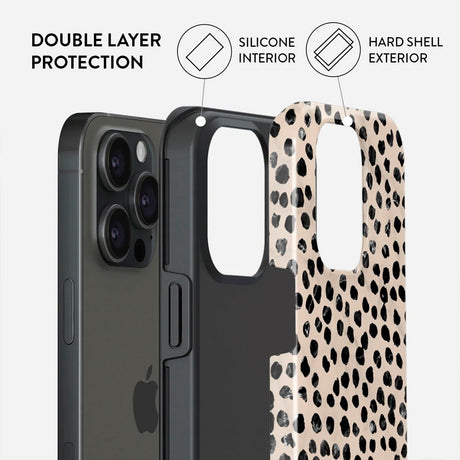 iPhone 15 Pro Burga Tough Fashion Cover - Almond Latte