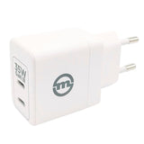 Mobile Origin Super Charger GaN 35W Vægoplader m. 2x USB-C - Hvid